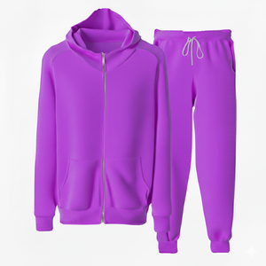 Offre Spéciale de survêtement avec logo personnalisé, pantalon de jogging, ensemble coupe-vent deux pièces pour homme, 100% coton - Product Image 1