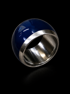 Modern Blue Stainless Steel Napkin Ring 5 Cm Wide Durable <b>Table</b> Decoration for Wedding Banquets - Product Image 2