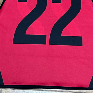 Custom Lacrosse Pinnie <b>Red</b> Black Sublimation Print Breathable Youth Adult Unisex Sportswear - Product Image 5