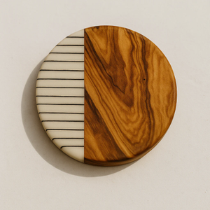 Premium Wooden Beverage Coaster Round Wood <b>Cup</b> <b>Mat</b> for Dining Table and Restaurant Use - Product Image 3