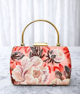 Elegante Bolso de Mano Tipo Clutch con Bordado de Perlas en Forma de Media Luna, para Fiestas y Bodas - Product Image 2