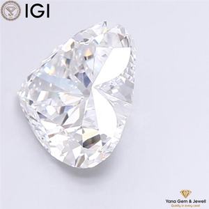 Parfait pour l'amour 3.00 Carat CVD Lab Grown Heart Cut Attrayant Bright Diamond 8.65 MM D Color VS1 Clarity IGI Certificate - Product Image 5