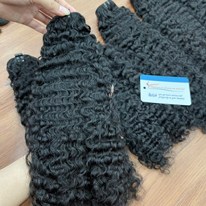 OFERTA ESPECIAL Extensiones de Cabello Humano Rizado Vietnamita Birmano Sin Enredos Listas para Enviar Cabello Virgen de Alta Calidad Precio de Fábrica - Product Image 4