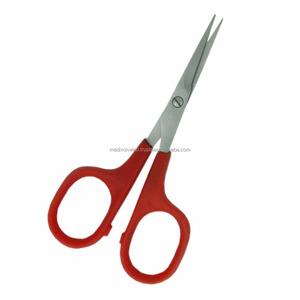 Tijeras de Aseo Profesionales Medivolve con Mango Rojo de Acero Inoxidable para Uñas, Cabello, Barba y Cutículas - Instrumentos Quirúrgicos - Product Image 2