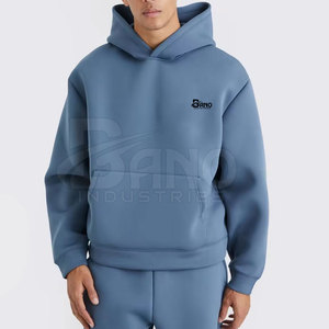 New Design Winter Hooded Casual Solid 100% Cotton <b>Pullover</b> <b>Men</b> Tracksuit Long Sleeve Street Wear Made in Pakistan - Product Image 3