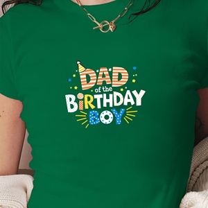 Camiseta corta de moda para mujer de papá del cumpleaños - Product Image 1