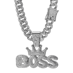 Bijoux Hip Hop en gros : Couronne pour pendentif, Chaîne cubaine en argent 925 avec Moissanite, Accessoires masculins de luxe certifiés IGI pour Hipster - Product Image 5