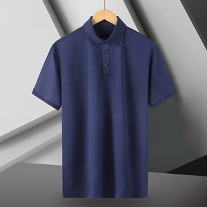 Chemise d'été décontractée pour homme en coton tricoté jacquard gaufré, séchage rapide, fraîche, personnalisée, à manches courtes et imprimée - Product Image 4