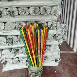 Balai en bois long pour le nettoyage domestique, design Panda, manche recouvert de PVC souple, portable, écologique, pour toilettes et sols - Product Image 6