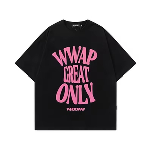 T-shirt en coton surdimensionné pour homme, manches courtes, col rond, imprimé lettres au dos, style streetwear, jersey, coupe classique, décontracté, pour tous les jours - Product Image 2