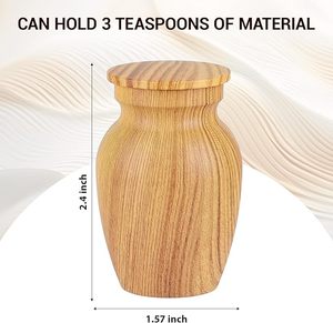 Urne funéraire en bois artisanale de fabricant fiable avec finition décorative haut de gamme pour le stockage commémoratif des cendres humaines - Product Image 4