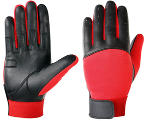 Gants de frappeur de baseball en cuir coupe ajustée, résistants aux intempéries (pluie ou soleil), sensation naturelle - Product Image 4