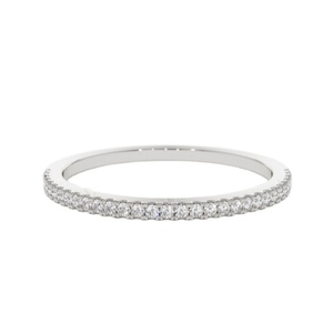 El mejor precio al por mayor, banda de boda de diamante cultivado en laboratorio, banda de diamantes de media eternidad chapada en oro amarillo, banda de boda de moda personalizada - Product Image 1