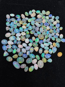 Opale de feu blanche naturelle 10-25 mm |   Pierres précieuses en vrac pour la fabrication de bijoux, opale, vente en gros - Product Image 3