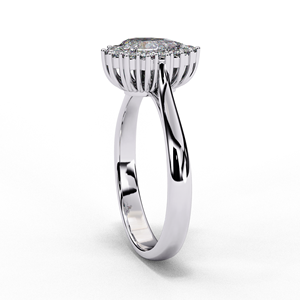 Anillo de Compromiso Clásico con Diamante Cultivado en Laboratorio de 0.5 Quilates, Corte Pera, Oro de 10k, 14k, 18k, Certificado IGI, Diamante VS DEF para Aniversario o Boda - Product Image 5