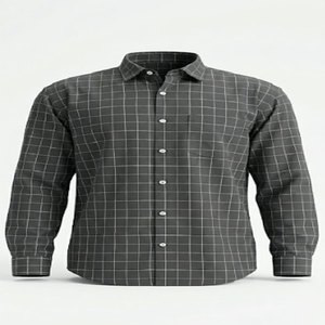Camisa a Cuadros Grandes para Hombre, Elegante, de Algodón Premium, Estilo Casual Inteligente para Oficina, Servicio de Fabricación al por Mayor - Product Image 2