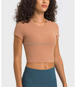 Camisetas Cortas Blancas de Secado Rápido para Fitness, OEM 2026, Camisetas Sexys para Mujer, Modernas, Orgánicas, Recicladas y Elásticas - Product Image 5