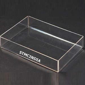Bestselling Acrylic Display Serving Storage Tray For Tea <b>Coffee</b> Breakfast Custom Clear Lucite Tray For Home & <b>Coffee</b> <b>Table</b> Decor - Product Image 3