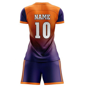 Mens Custom Soccer Jersey Orange Black Striped Sublimated Short Sleeve Moisture Wicking <b>Athletic</b> Fit Football Team Kit - Product Image 3