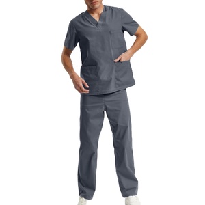 Straight Leg Stretchable Waist Scrub Suits For <b>Doctors</b> And Nurses Unisex Scrub <b>Set</b> Medical Scrubs Uniforms MADE BY HS 2027 - Product Image 1
