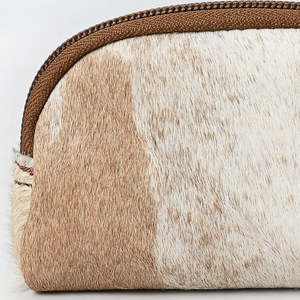 Bolso Mini de Hombro Estilo Bohemio Occidental de Cuero de Vaca Ecológico con Borlas, Cremallera, Pelo y Protección RFID de Algodón - Product Image 4