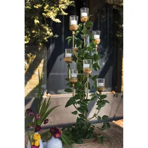 Elegante Portavelas de Metal Hecho a Mano para Decoraciones de Navidad y Bodas, Diseño Interior Premium para Sala de Estar - Product Image 2