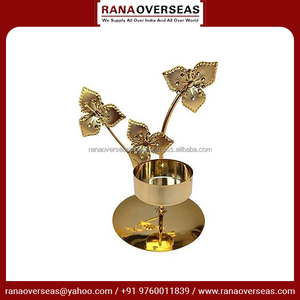 Offre Spéciale élégant Mini bougeoir en fer plaqué or pour une touche luxueuse Idéal pour les fêtes, les mariages et la décoration intérieure - Product Image 5