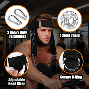 Arnés de Cuello Ajustable de Nailon con Anillas Metálicas y Mosquetones para Entrenamiento de Boxeo, Equipo de Protección Unisex para Adultos - Product Image 2