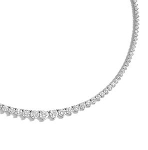 Collier tennis KIVORA plaqué or rose avec moissanite, certifié IGI, design couronne hip-hop, taille brillant, serti à griffes, cadeau de fête - Product Image 6