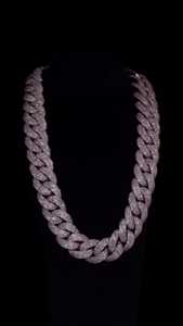 Massive 26mm Cuban Link <b>Chain</b> <b>Iced</b> <b>Out</b> 100CT Lab Diamond Pave Custom Clasp 925 Silver 10K 14K Gold Heavy Hip Hop Choker Jewelry - Product Image 5