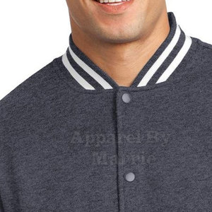 แจ็คเก็ตวาร์ซิตี้สไตล์มินิมอลเรียบง่าย สีไม่ซีดจาง ขายส่ง ชุดวาร์ซิตี้แฟชั่นสำหรับผู้ชาย - Product Image 5