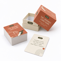 Jeu de cartes personnalisées imprimées pour questions de conversation amusantes et stimulantes, jeu de travail d'équipe, avec boîte de rangement pour cartes