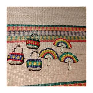 Handcrafted Rattan Decorative Items From Vietnam for Business Gift Rattan <b>mini</b> <b>Keyring</b> chain and Rattan Charms - Product Image 3