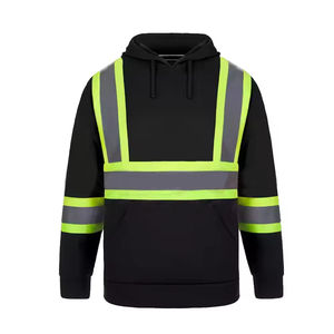 Sudadera de Seguridad Reflectante Naranja de Alta Visibilidad, Resistente al Viento, Impermeable y Transpirable, con Opción de Impresión Personalizada para Ropa de Trabajo - Product Image 2