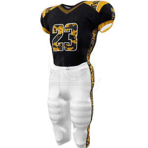 Uniforme de Fútbol Americano Sublimado OEM a Precio de Fábrica, Laterales de Malla Transpirable, Nombre del Equipo, Ropa para el Día del Partido para Bebés y Niños Pequeños - Product Image 3
