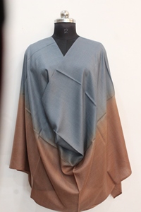 Abaya con estampado degradado, abierta por delante, de corte holgado, manga larga, vestido islámico modesto para mujer, para uso diario. - Product Image 4