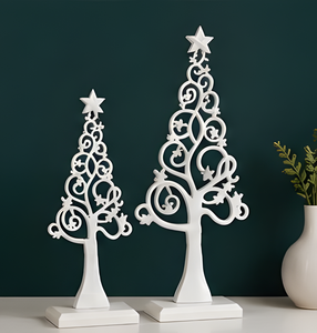 Black Metal <b>Tree</b> Décor Sculpture | Living Room <b>Table</b> <b>Christmas</b> Home Decoration Gift - Product Image 5