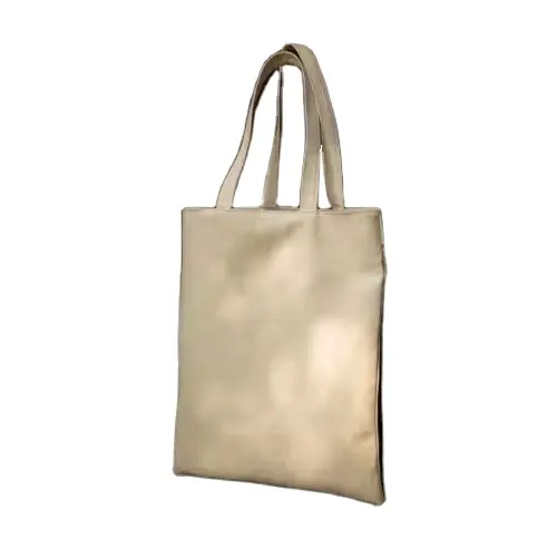 Borsa per Shopping in poliestere con stampa digitale con Logo in tela da donna morbida Tote Bag in cotone sostenibile