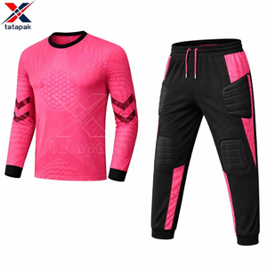 Cheap Customized High Quality Heat-<b>Transfer</b> Printing Quick Dry Football Goalie Uniforms Sports Wear Pink Shirt Polyester - Product Image 6