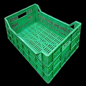 Green Plastic Mesh Box Stackable Vented Vegetable <b>Packing</b> Storage Bin for Industrial Packaging and Warehouse - Product Image 2