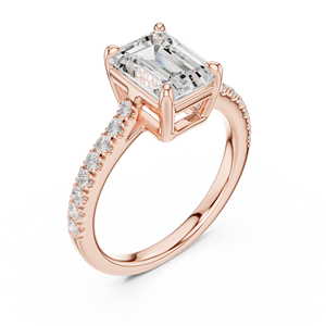 Bague de fiançailles, de mariage ou de promesse solitaire SATVIK RATNA 2 CT EMERALD, diamant cultivé en laboratoire, or 14k/18k, certifié IGI, luxe classique - Product Image 5