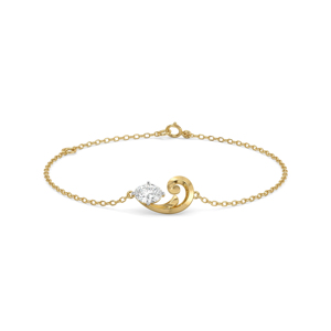Pulsera de Cadena con Diamantes en Forma de Pera, Chapada en Oro de 10K, Estilo Clásico para Mujer, Joyería de Compromiso - Product Image 2