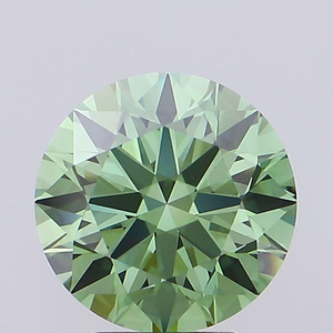Diamante verde sintético de corte brillante redondo y brillante para la fabricación de joyas. - Product Image 1