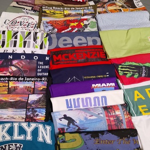 เสื้อผ้าล้างสต็อก ขายส่งยกพาเลท เสื้อผ้าแบรนด์เนม เสื้อยืดพิมพ์ลายชายหญิง - Product Image 3