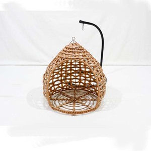 Top Rated Plastic Pet Nest House Round Hanging <b>Cat</b> Bed Breathable Indoor All Seasons Medium Size With Metal Stand - Product Image 2
