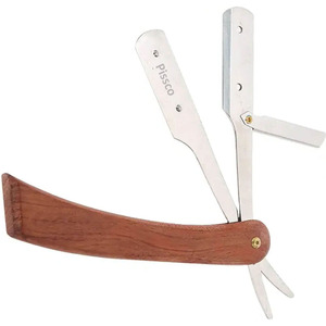 Navaja de Afeitar Plegable de Acero Inoxidable para Cejas, Barba y Cabello, Herramientas de Barbería para Hombre - Product Image 3