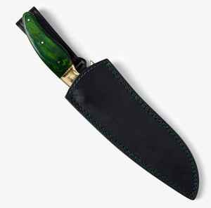 Cuchillo de Chef Damasco OEM Personalizado, Acero Inoxidable con Alto Contenido de Carbono, Hoja Profesional con Borde Serrado y Punta Caída, Garantía de 3 Años, Ergonómico - Product Image 2
