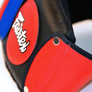 For Boxing Belly Protector <b>Red</b> Black Leather & PU <b>Material</b> Chest Guard for Kick Boxing MMA Training - Product Image 2