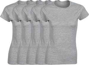 Camiseta Básica Versátil para Mujer, Venta al por Mayor de Fábrica, Opciones Multicolor, Preencogida, Antipilling, Silueta Larga - Product Image 6