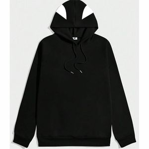 Sudadera con Capucha Personalizada de Estilo Urbano para Hombre, Sudaderas con Capucha, Sudadera Tipo Manta Tejida con Parches de Anime, Sudadera Extra Grande - Product Image 3